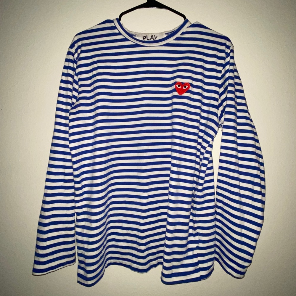 CDG Blue Long Sleeve Shirt